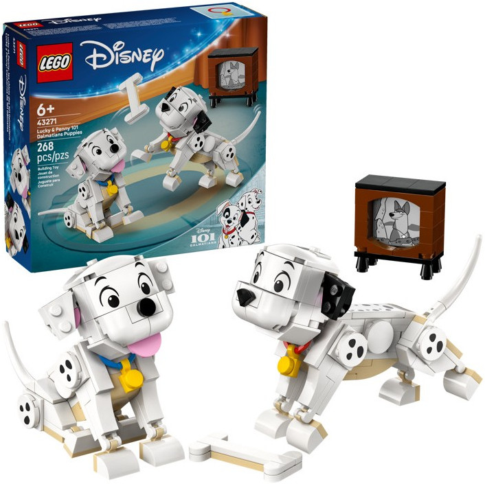 Конструктор Disney 43271 101 далматинец: Лаки и Пенни. Lucky & Penny 101 Dalmatians Puppies | LEGO Disney | LEGO (ЛЕГО)