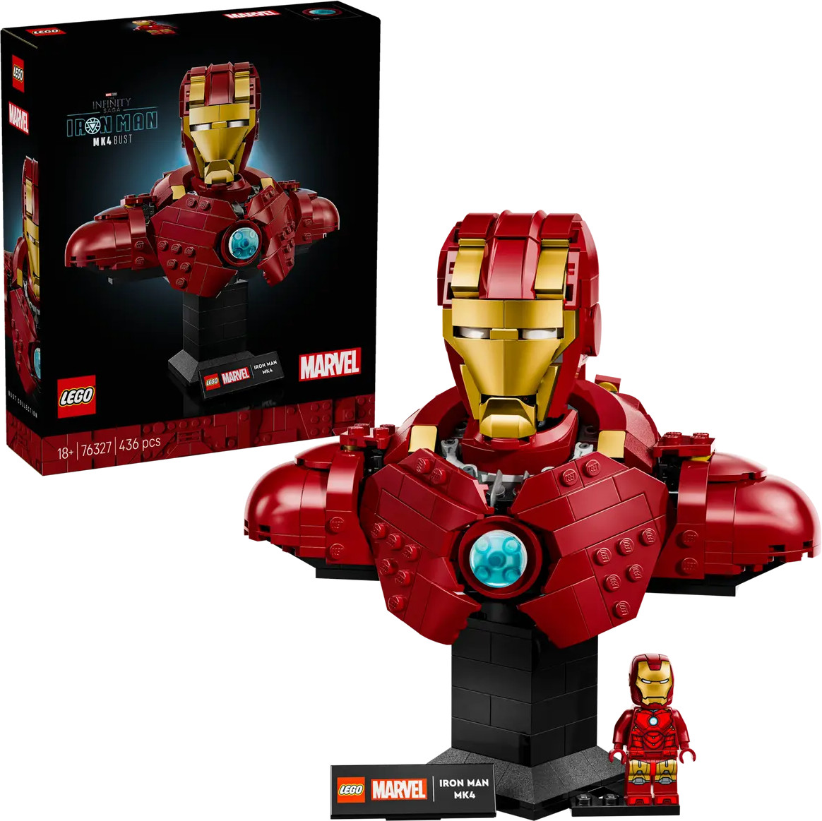 Конструктор Marvel 76327 Бюст Железного человека: MK 4. Iron Man MK4 Bust | LEGO Marvel | LEGO (ЛЕГО)