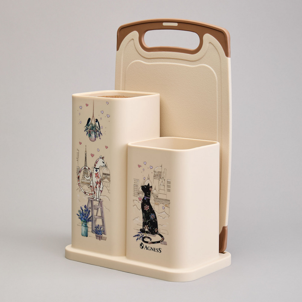 Набор кухонных инструментов «Лавандовые коты» | Lavander cats | Agness