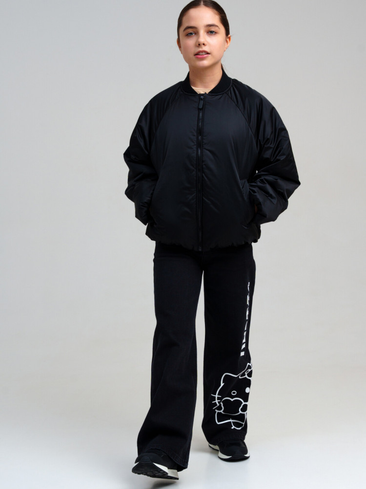 Куртка-бомбер для девочек | PlayToday