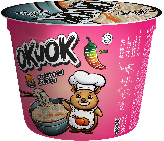 Лапша быстрого приготовления со вкусом курицы и соусом сальса «Латино Style!» | OkWok