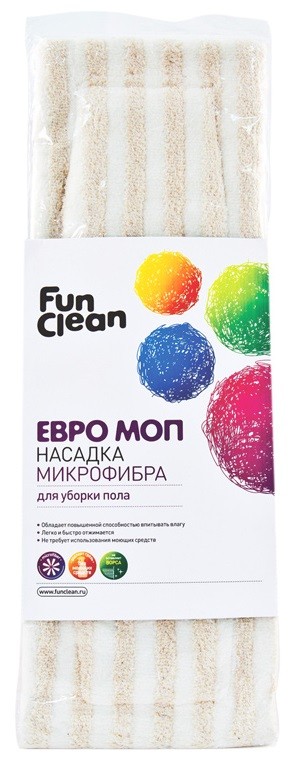 Евро Моп-насадка "Fun Clean" микрофибра | Акцент