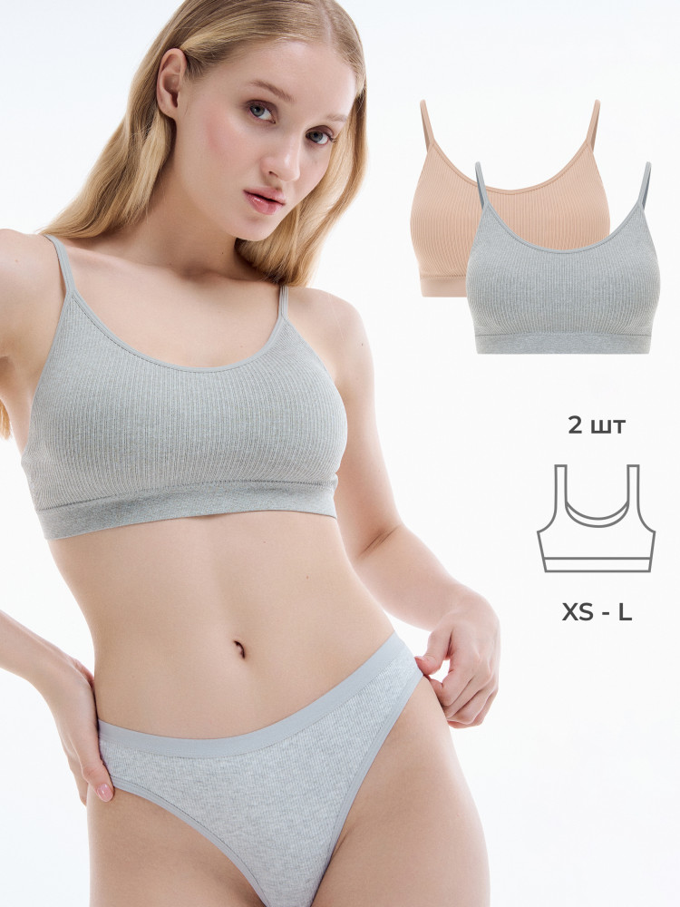 Комплект бюстгальтеров-топопов женских | ТВОЕ