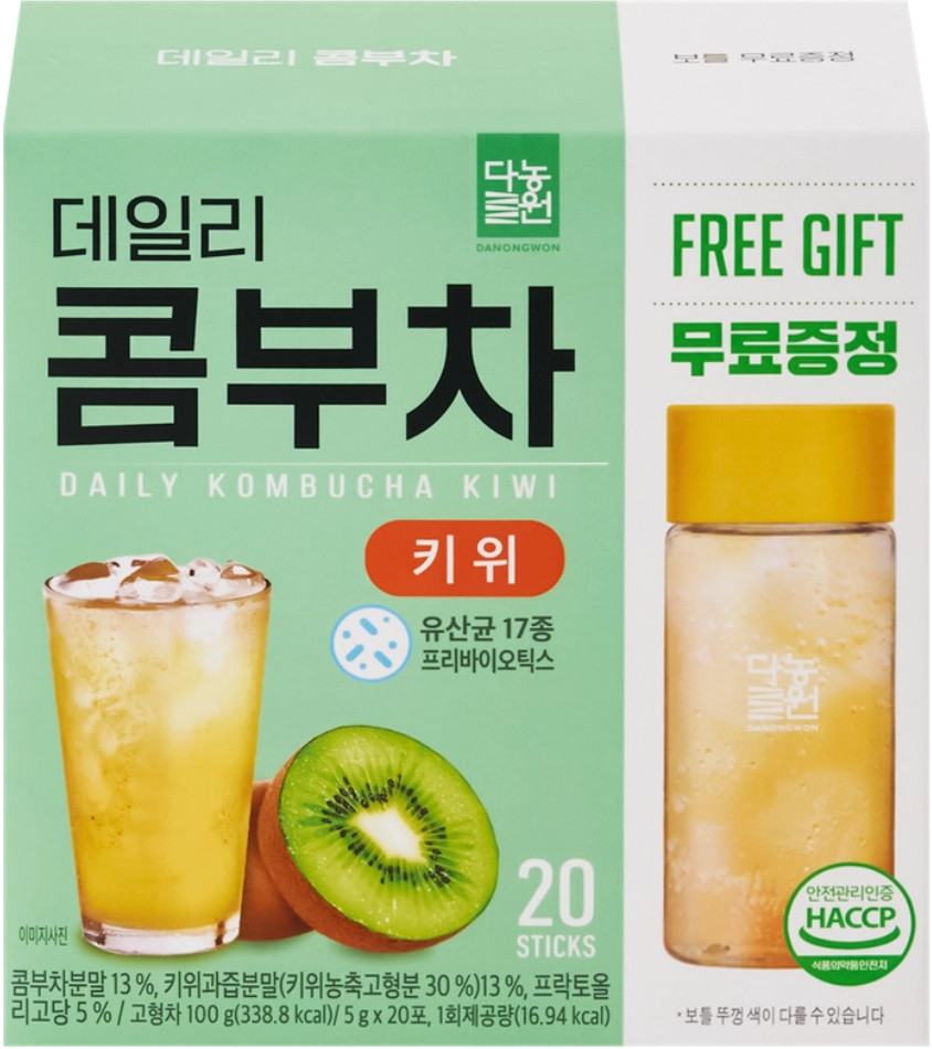 Освежающий напиток со вкусом киви «Daily Kombucha Kiwi» | Danongwon