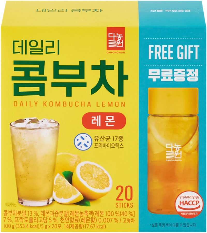 Освежающий напиток со вкусом лимона «Daily Kombucha Lemon» | Danongwon