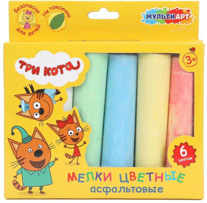 Набор цветных мелков для творчества «Три кота» | Три кота | Multi Art