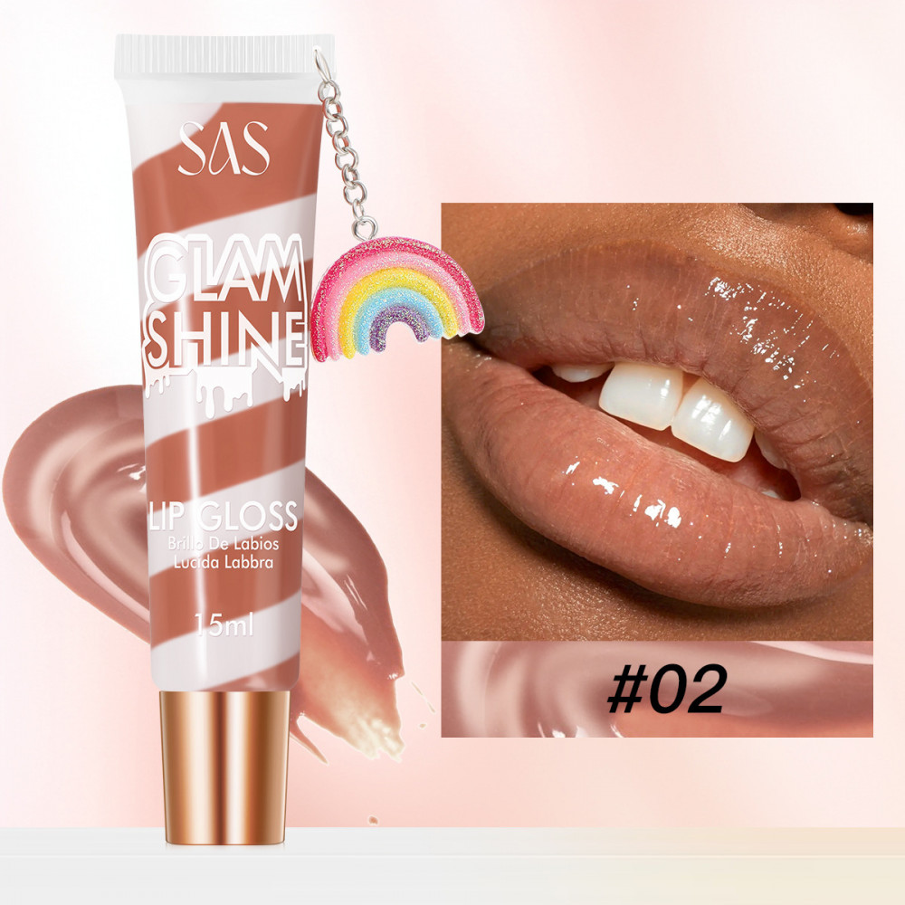 Тинт-помада с ароматом шоколада с эффектом объема, увлажнения и стойкого блеска, тон 02 | USHAS