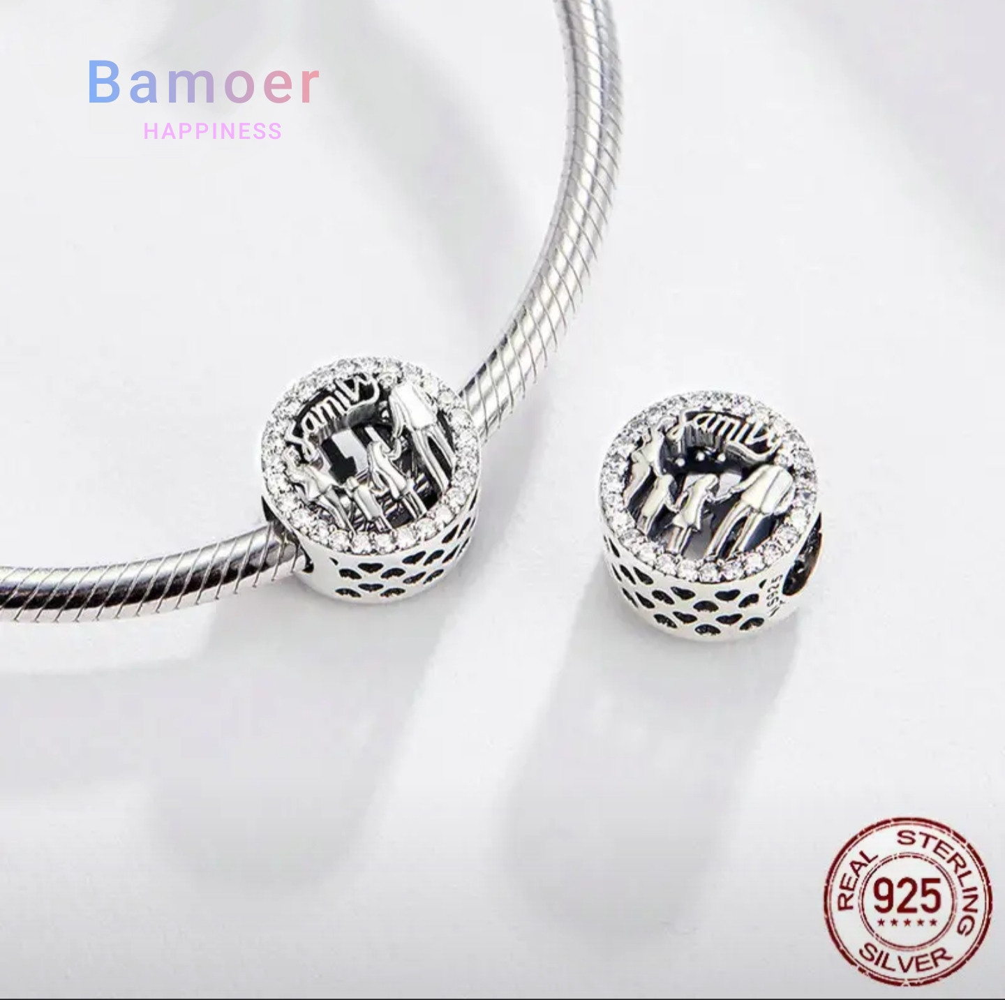 Шарм из серебра «Family» | Bamoer