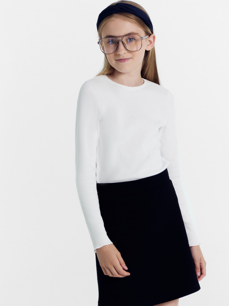 Лонгслив для девочек | Школьная коллекция | Mark Formelle