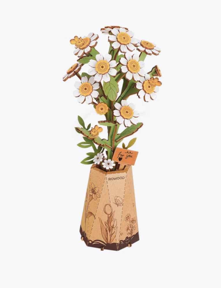 Деревянный 3D конструктор «Ромашка»