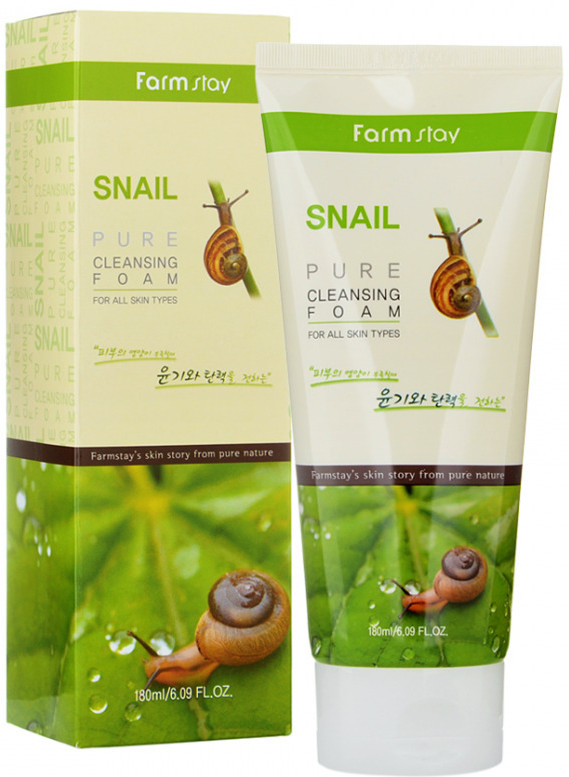 Пенка для умывания очищающая «Snail Pure Cleansing Foam» | FarmStay