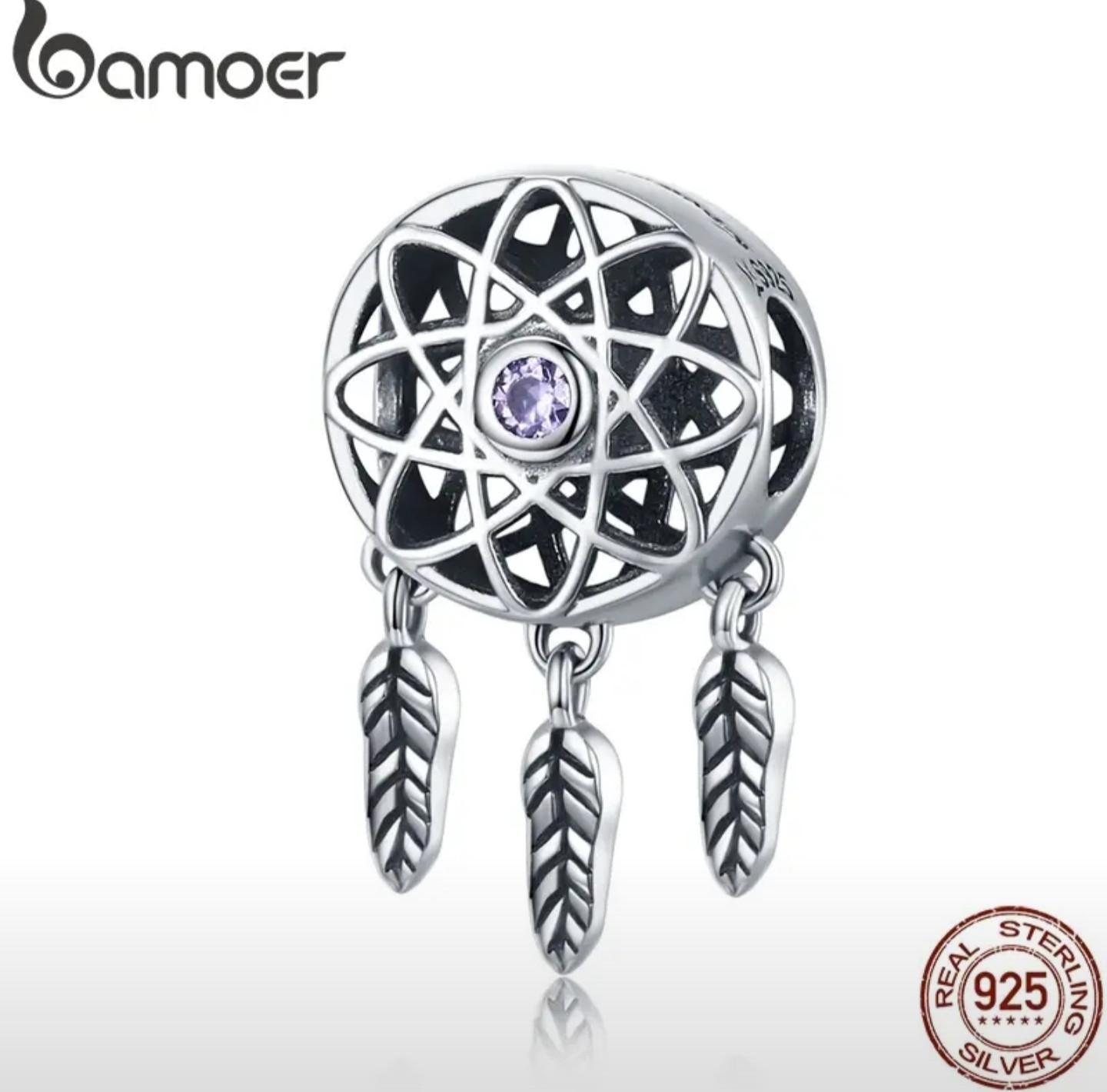 Шарм из серебра «Ловец снов» | Bamoer