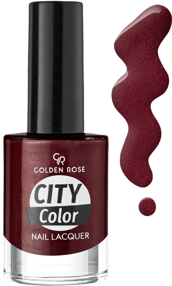 Лак для ногтей «City Color», оттенок 57 | Golden Rose