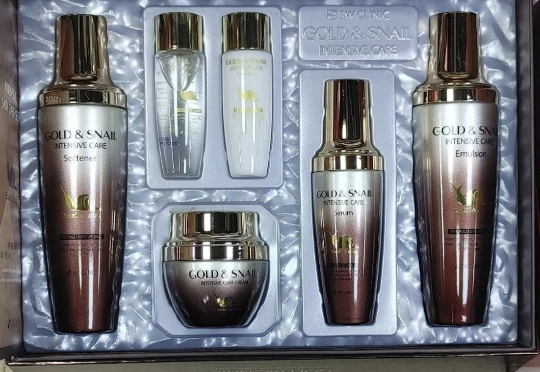 Набор для уходу за лицом «Gold Snail Intensive» | 3W CLINIC