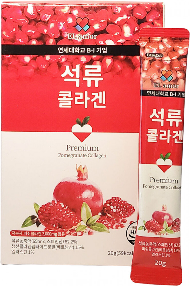 Коллаген-желе со вкусом граната «Collagen Pomegranate Sticks»