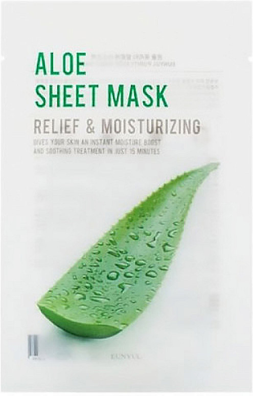 Маска для лица с экстрактом алоэ «Purity Aloe Sheet Mask» | Eunyul