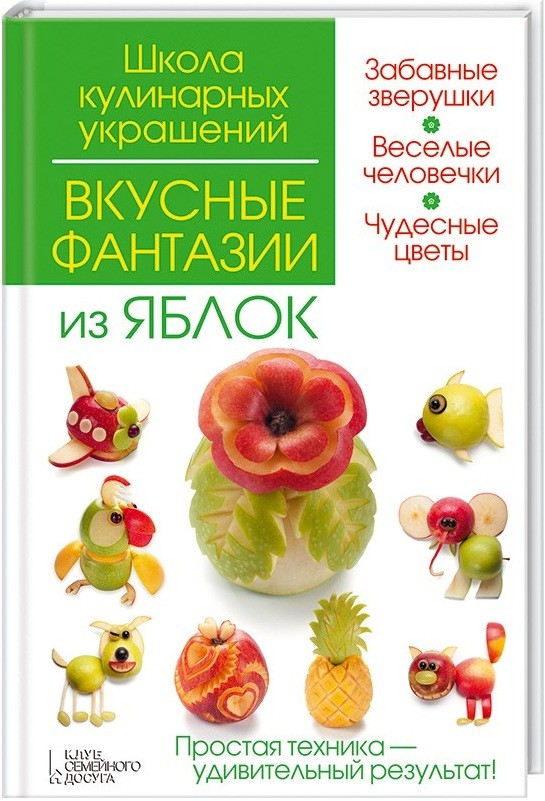 Вкусные фантазии из яблок | Школа кулинарных украшений