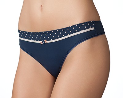 Трусы "Classica" (арт. 26142, синий набивной) | Акцент | Milavitsa