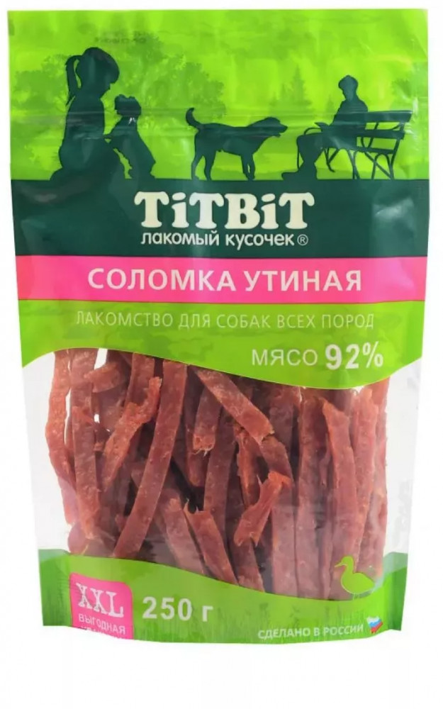 Лакомство для собак «Соломка утиная» | TiTBiT