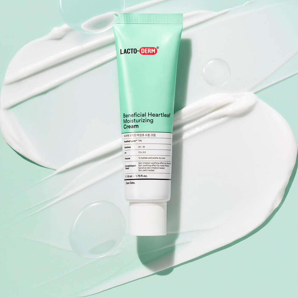 Крем для лица с пробиотиками и хауттюйнией успокаивающий «Beneficial Heartleaf Moisturizing Cream» | Lactoderm | CKD