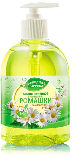 Мыло жидкое с экстрактом ромашки «Комплексный уход» | Народная аптека | Iris Cosmetic