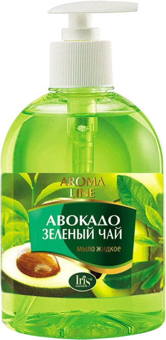 Мыло жидкое «Авокадо и зелёный чай» | Aroma line | Iris Cosmetic