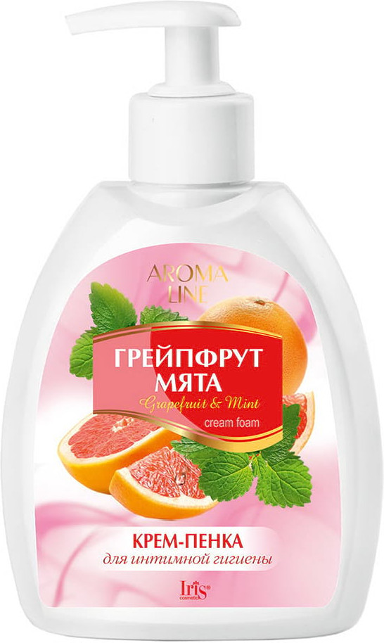 Крем-пенка для интимной гигиены «Грейпфрут и мята» | Aroma line | Iris Cosmetic