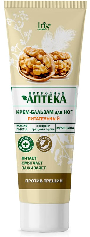 Крем-бальзам для ног питательный «Против трещин» | Природная аптека | Iris Cosmetic