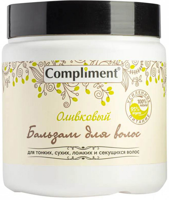 Бальзам для тонких, сухих, ломких и секущихся волос | Оливковый | Compliment