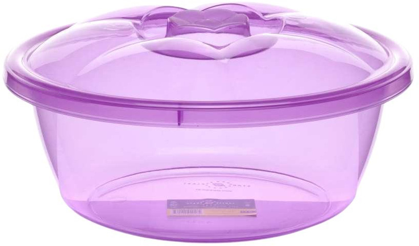 Миска круглая с крышкой | Stars Plast