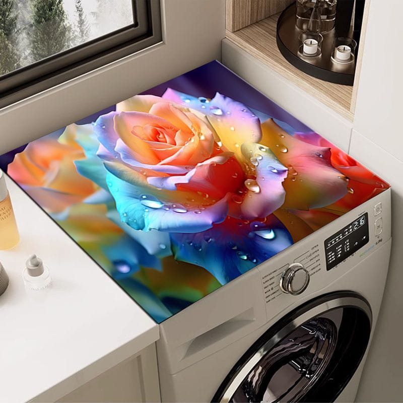 Коврик для холодильника и стиральной машины «Роза»