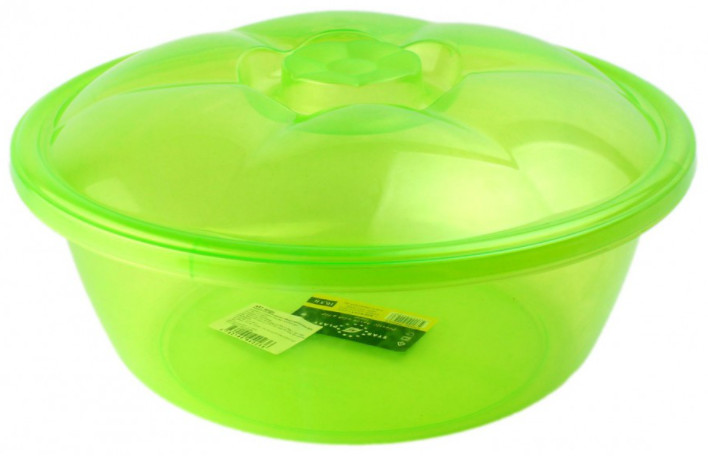 Миска круглая с крышкой | Stars Plast
