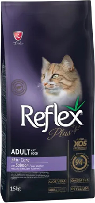 Сухой корм с лососем для здоровой кожи «Plus Adult Skin Care» | Reflex
