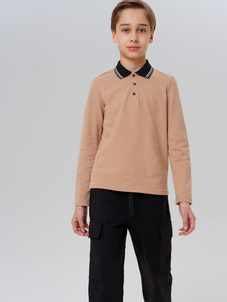 Лонгслив-поло для мальчиков | PlayToday
