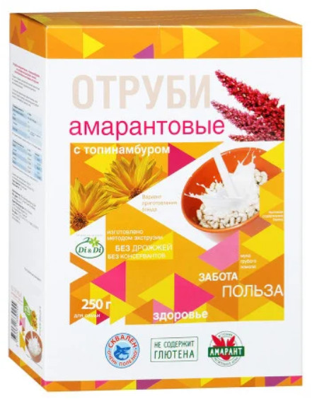 Отруби амарантовые с топинамбуром | Di&Di