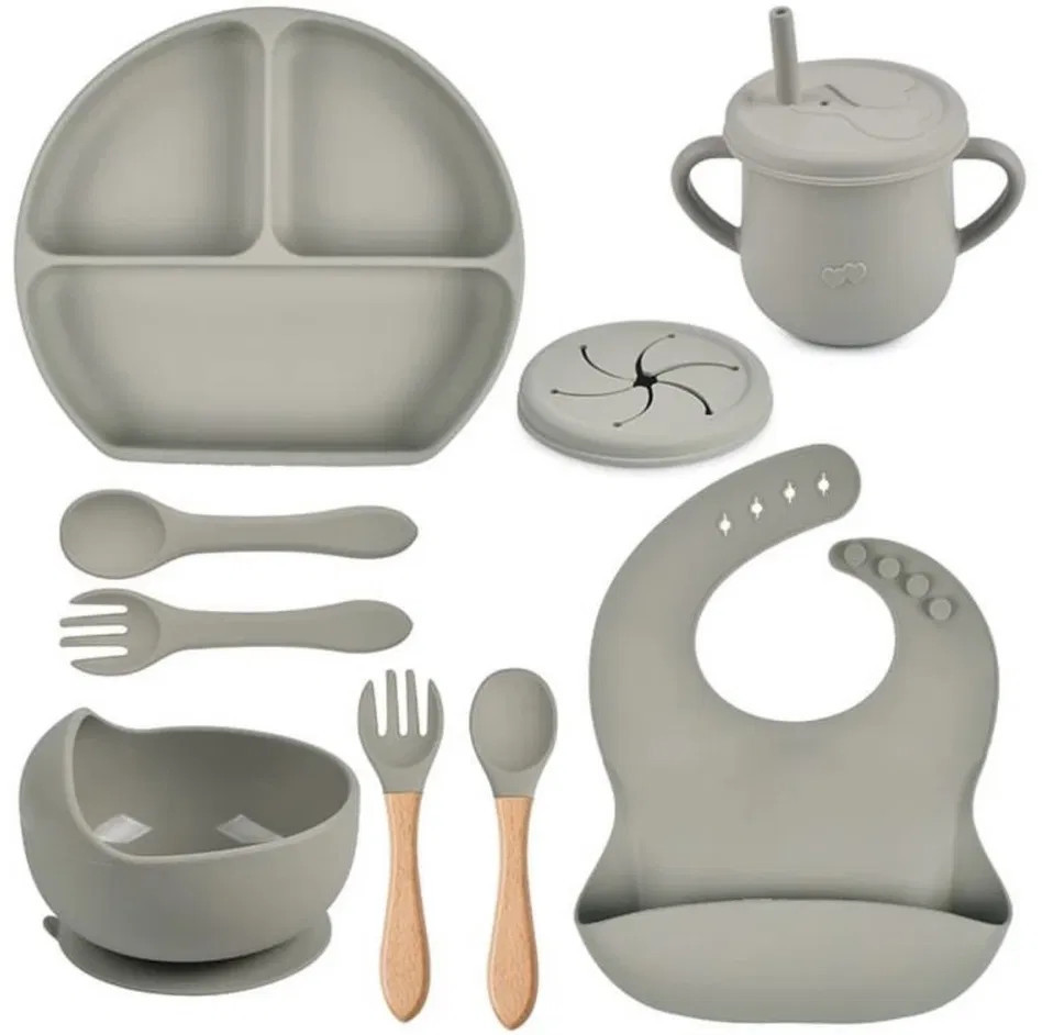 Набор детской силиконовой посуды