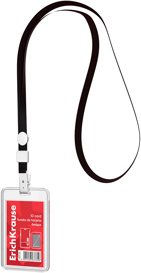 Бейдж вертикальный на ленте | Erich Krause