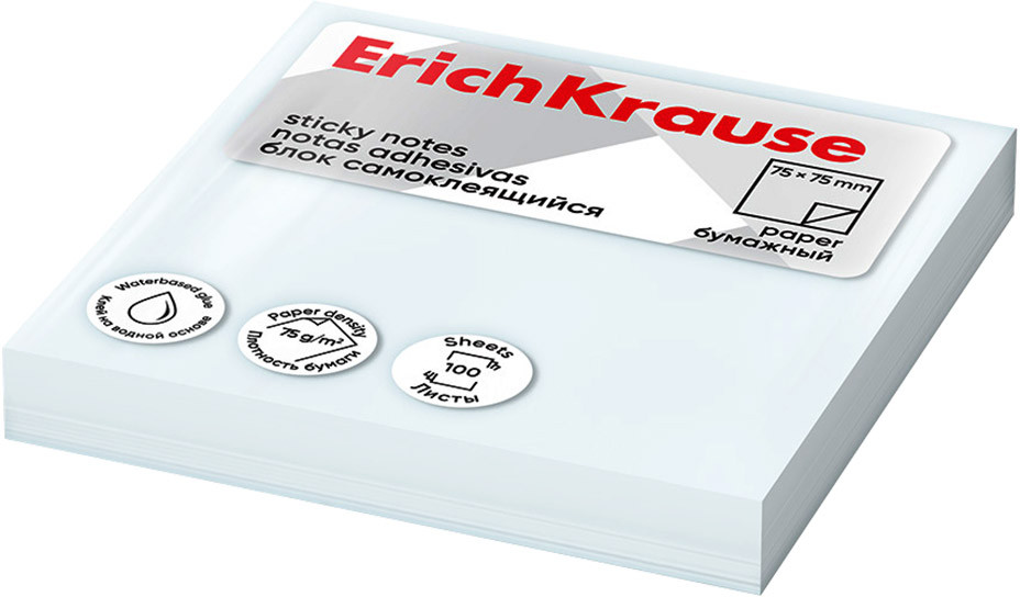 Блок самоклеящийся бумажный | Erich Krause