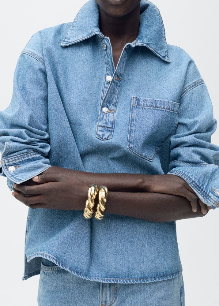 Рубашка женская | MANGO