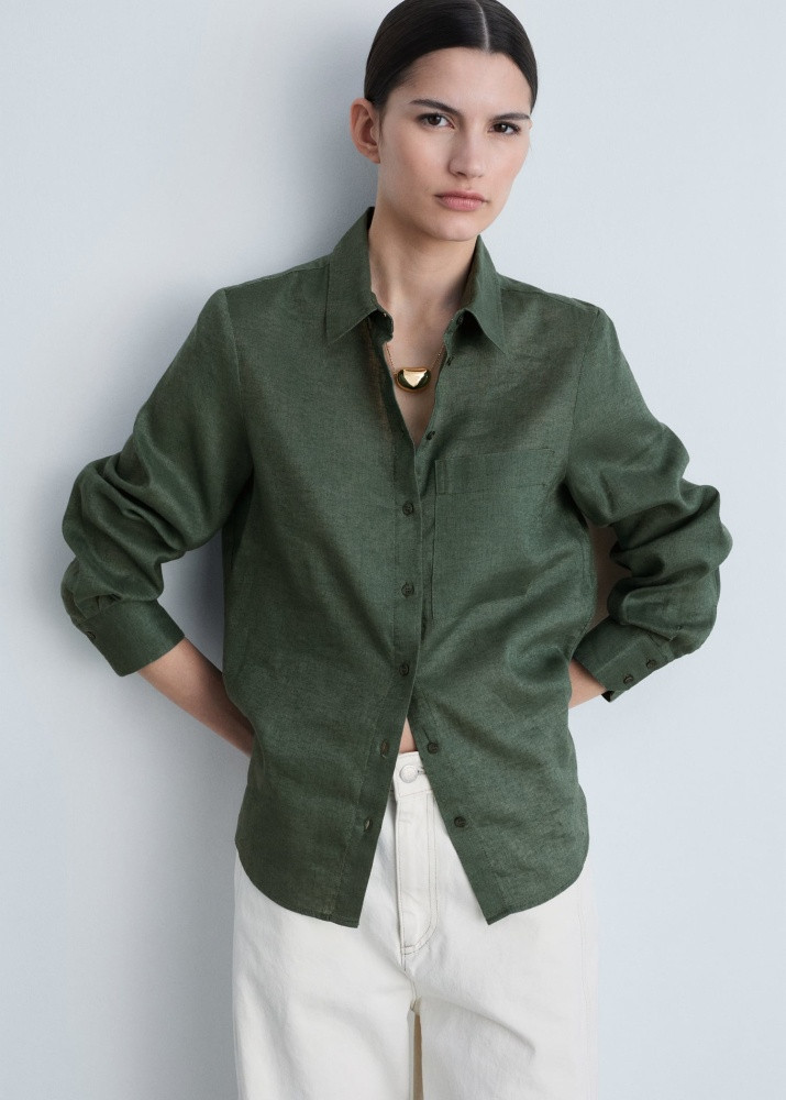 Рубашка женская | MANGO