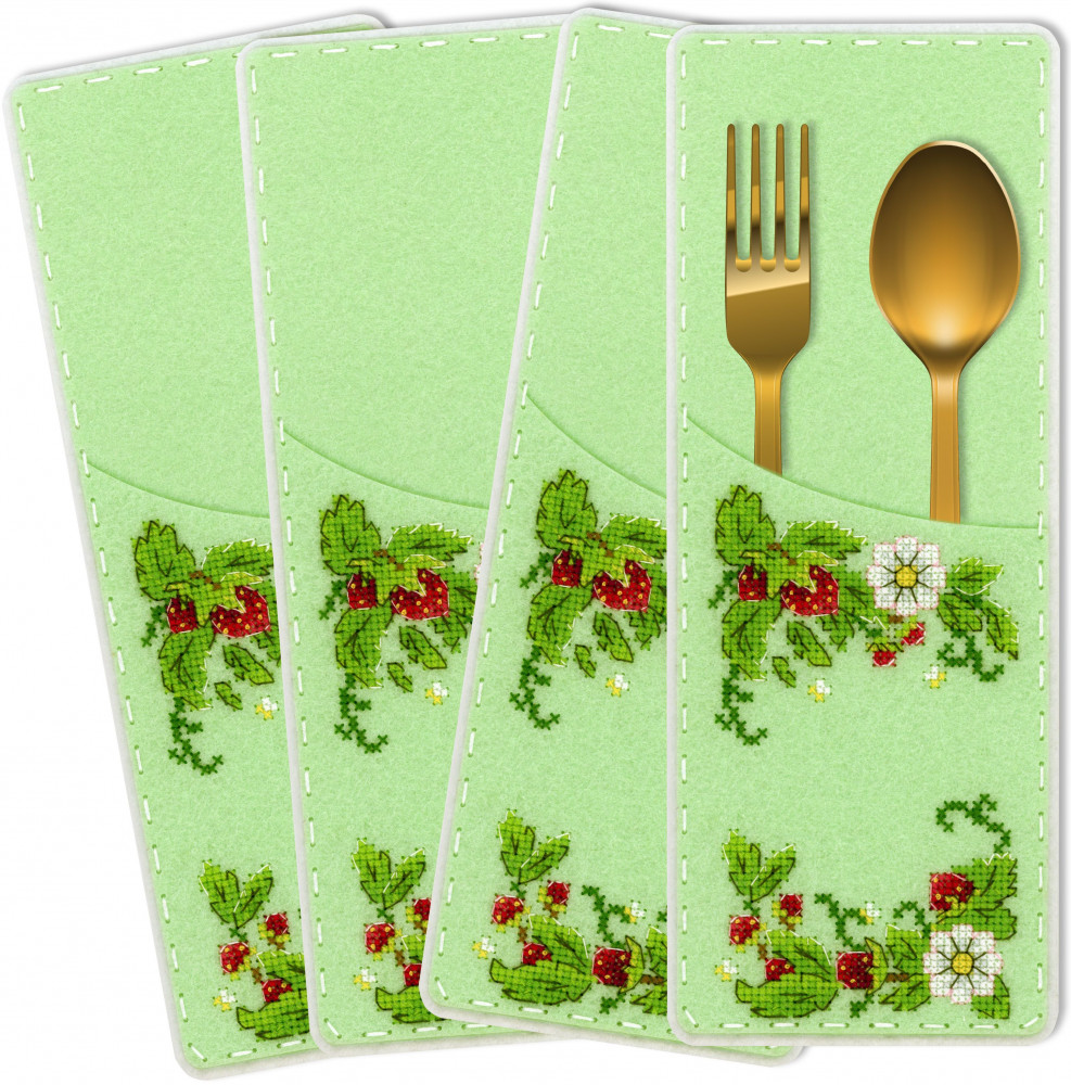 Набор для вышивания на перфорированном фетре «Ягодное настроение» | Жар-птица