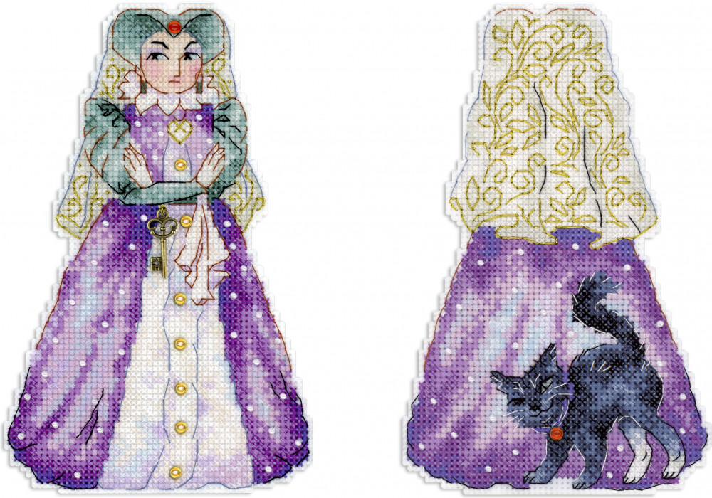 Набор для вышивания на пластиковой канве «Мачеха» | Жар-птица