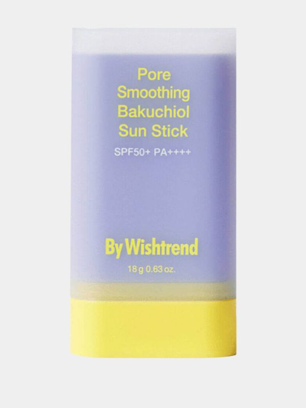 Стик для лица с бакучиолом солнцезащитный «Pore Smoothing Bakuchiol Sun Stick» SPF50+ PA++++ | By Wishtrend