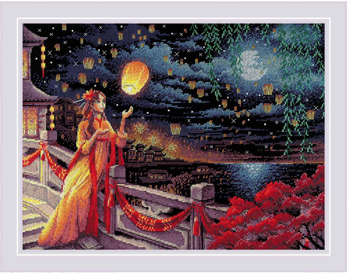 Набор для вышивания «Праздник фонарей» | Риолис
