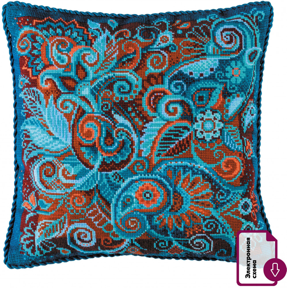 Набор для вышивания «Подушка Персидские узоры» | Риолис