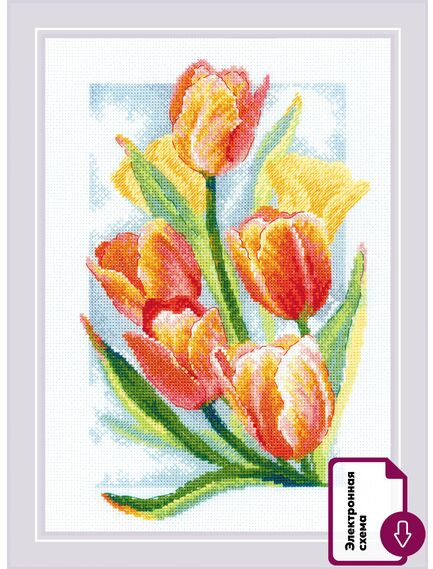 Набор для вышивания «Сияние весны. Тюльпаны» | Сияние весны | Риолис