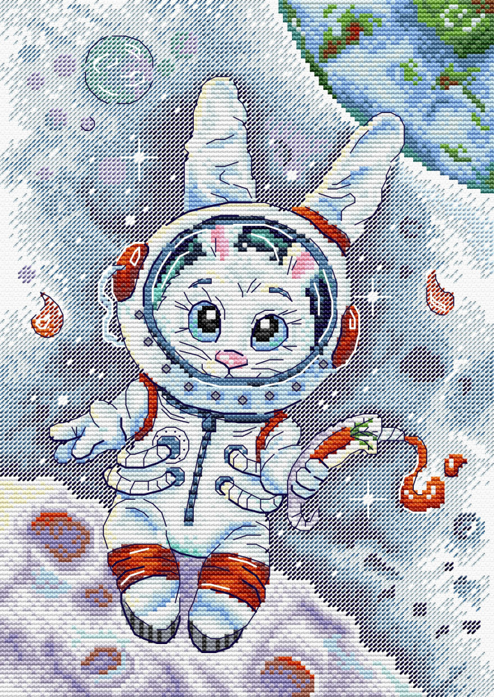 Набор для вышивания «Лунный заяц» | Жар-птица