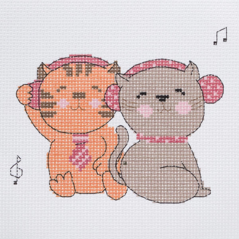 Набор для вышивания «Котики - меломаны» | Kids | Hobby & Pro