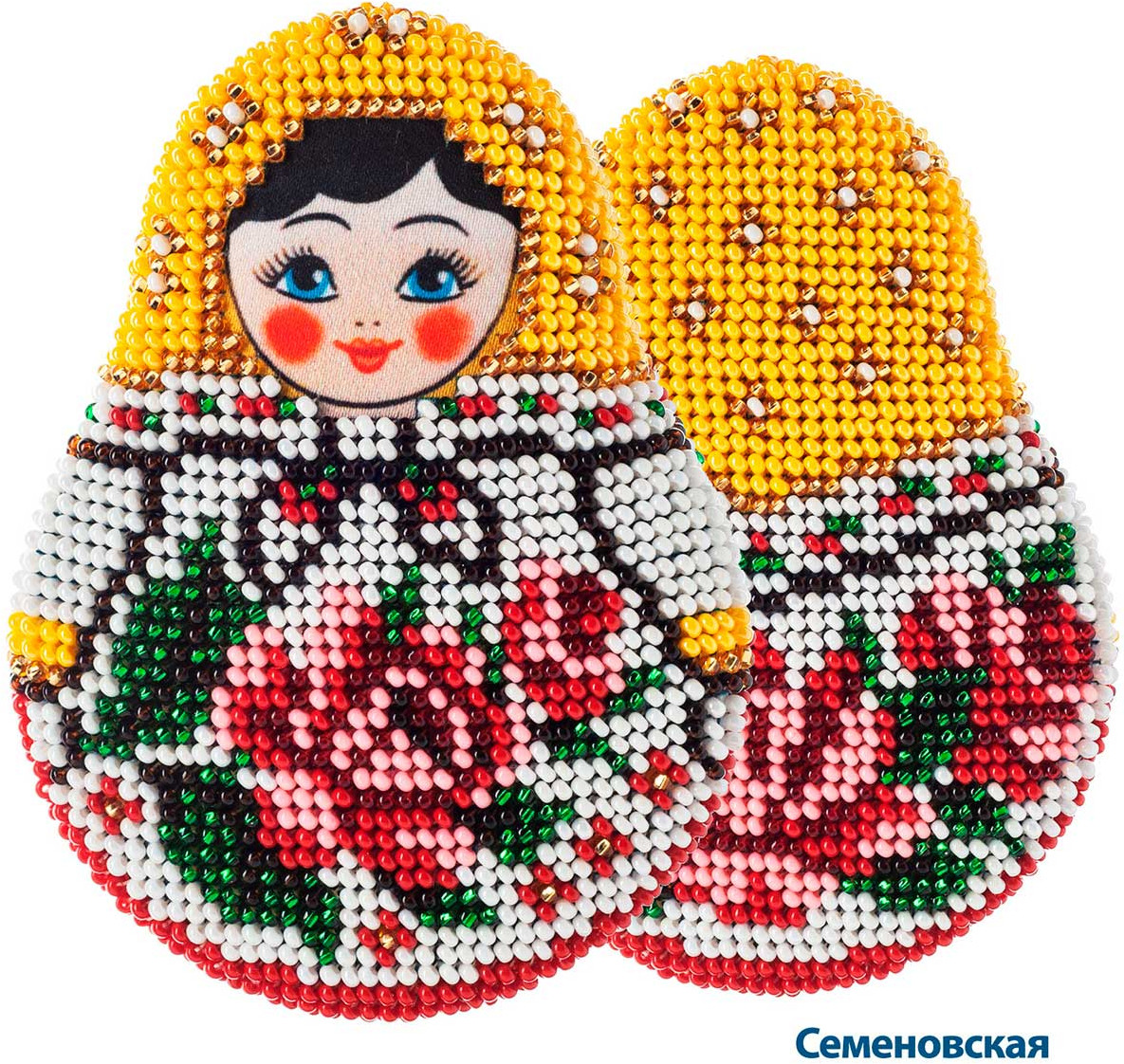 Набор для вышивания бисером «Матрешка Семеновская» | Радуга бисера