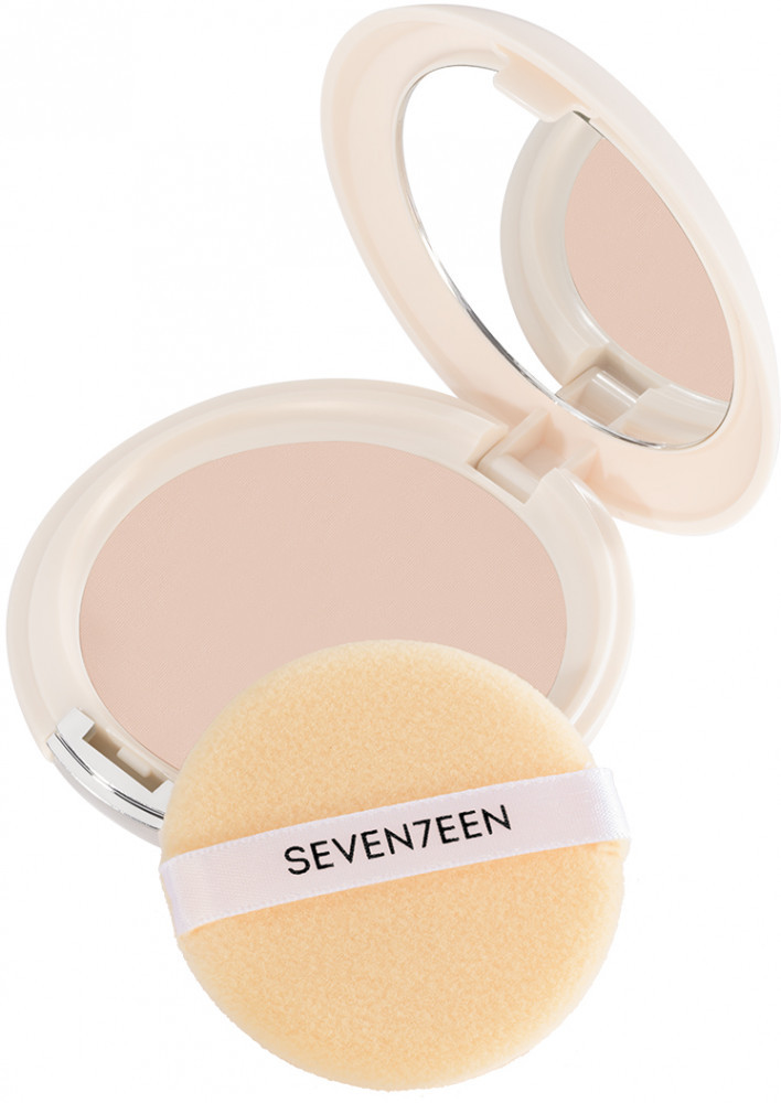 Компактная шелковая пудра «Natural Silky Compact Powder», оттенок 01 Полупрозрачный | SEVEN7EEN